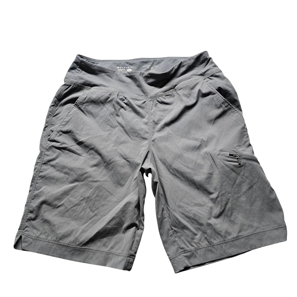 Mountain Hardwear Dynama Shorts Womens Small Gray Hiking Outdoor OL1274 Stretch